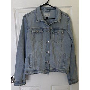 Universal Thread Goods Co. Denim Jacket Women’s Size Large Light Wash Jean Coat